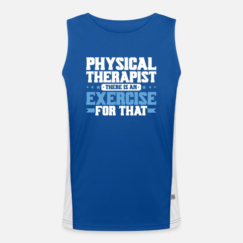 Physiotherapy Physiotherapist Physio Men's Functional Contrast Tank Top 
