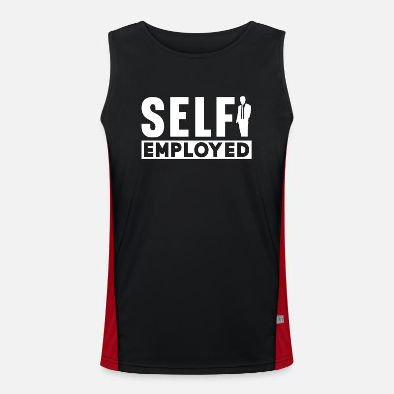 Self-employed freelancer Freelancer Men's Functional Contrast Tank Top 