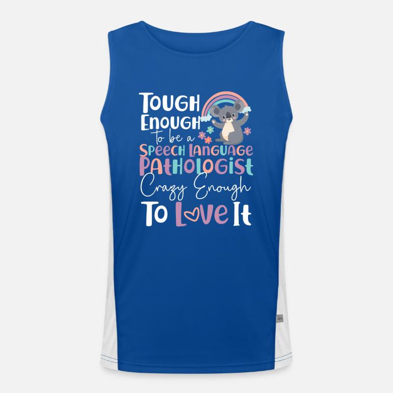 Speech Therapist Therapy Assistant Funktionelles Kontrast-Tank Top für Männer 