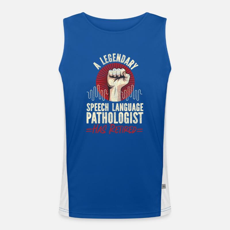 Speech Therapist Therapy Assistant Men's Functional Contrast Tank Top 