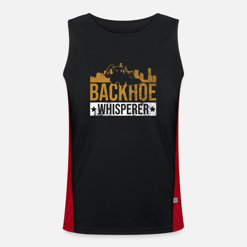 Baggerfahrer Bagger Débardeur respirant contrasté Homme 