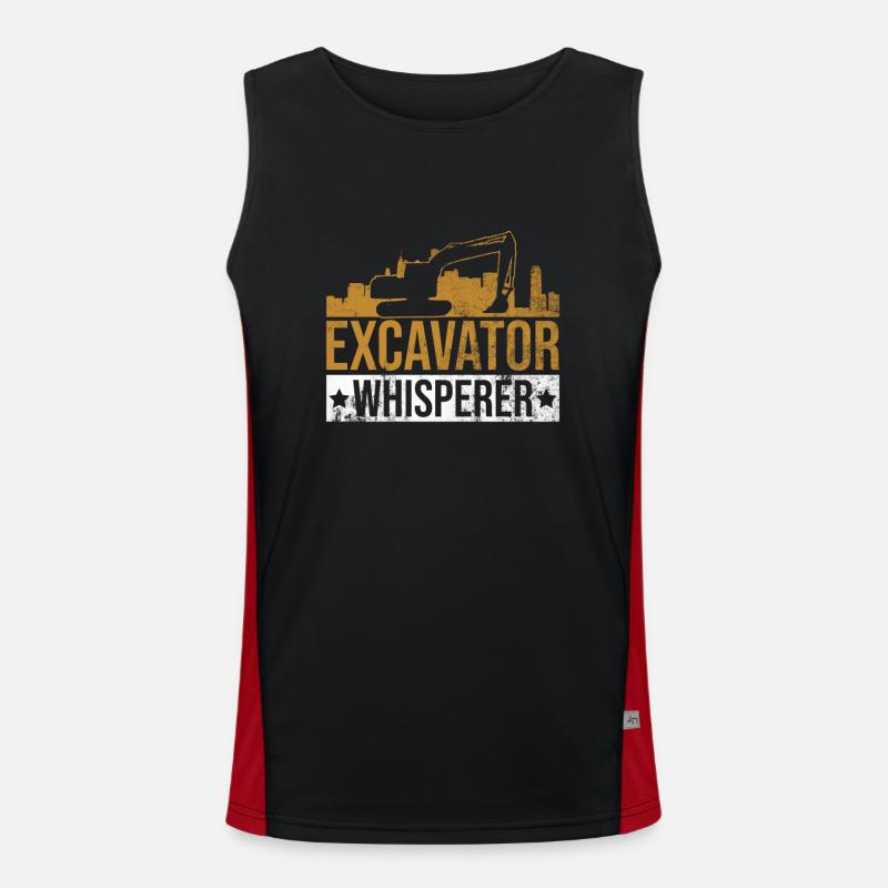 Baggerfahrer Bagger Baggern Débardeur respirant contrasté Homme 