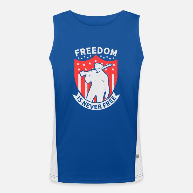 FREEDOM IS NEVER FREE Men's Functional Contrast Tank Top 