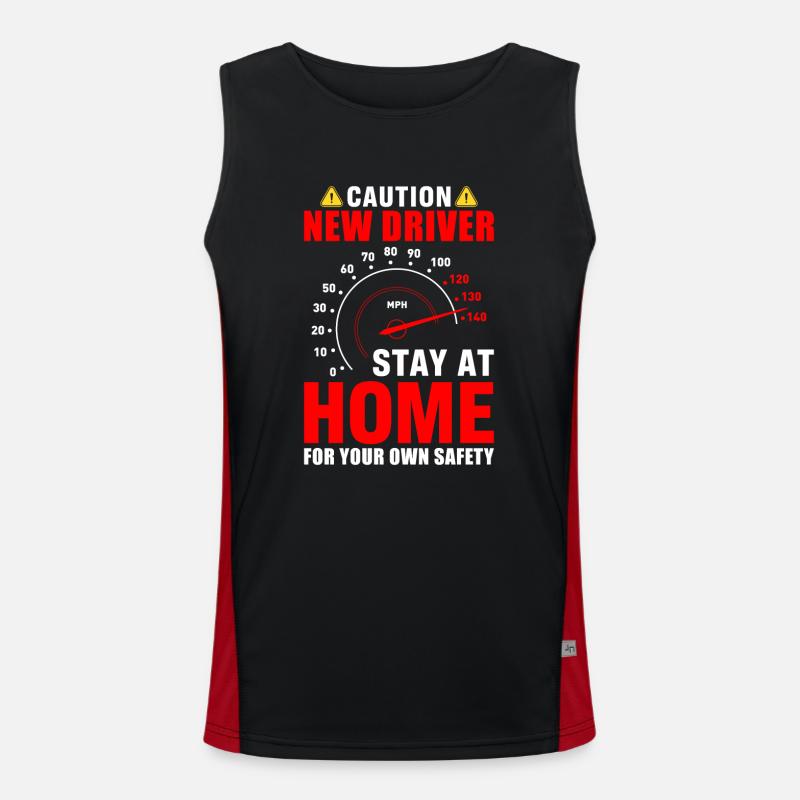Führerschein Funktionelles Kontrast-Tank Top für Männer 