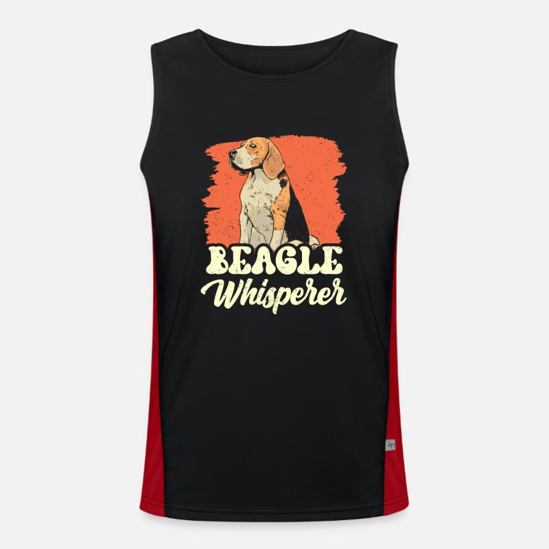 Beagle Whisperer Beagles lover chiot dog Débardeur respirant contrasté Homme 