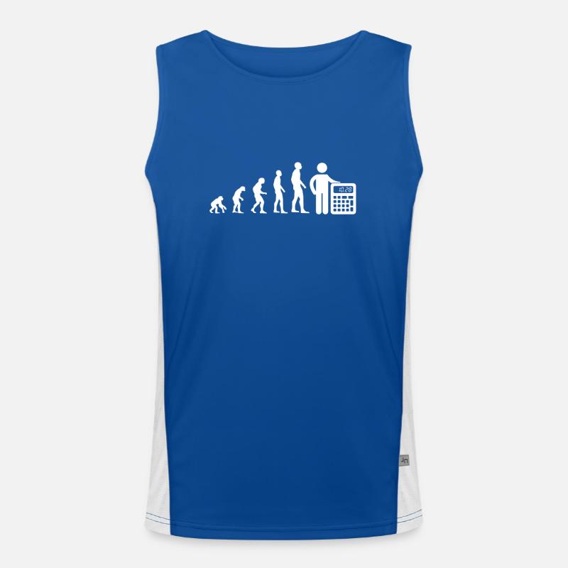 evolution comptable homme humour comptabilité Débardeur respirant contrasté Homme 