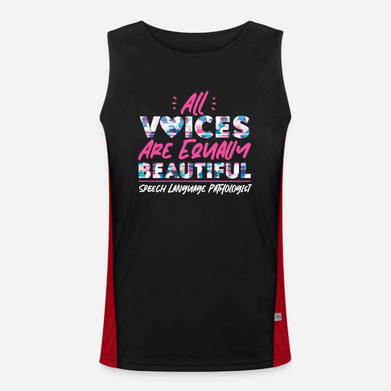 Speech Therapist Therapy Assistant Funktionelles Kontrast-Tank Top für Männer 