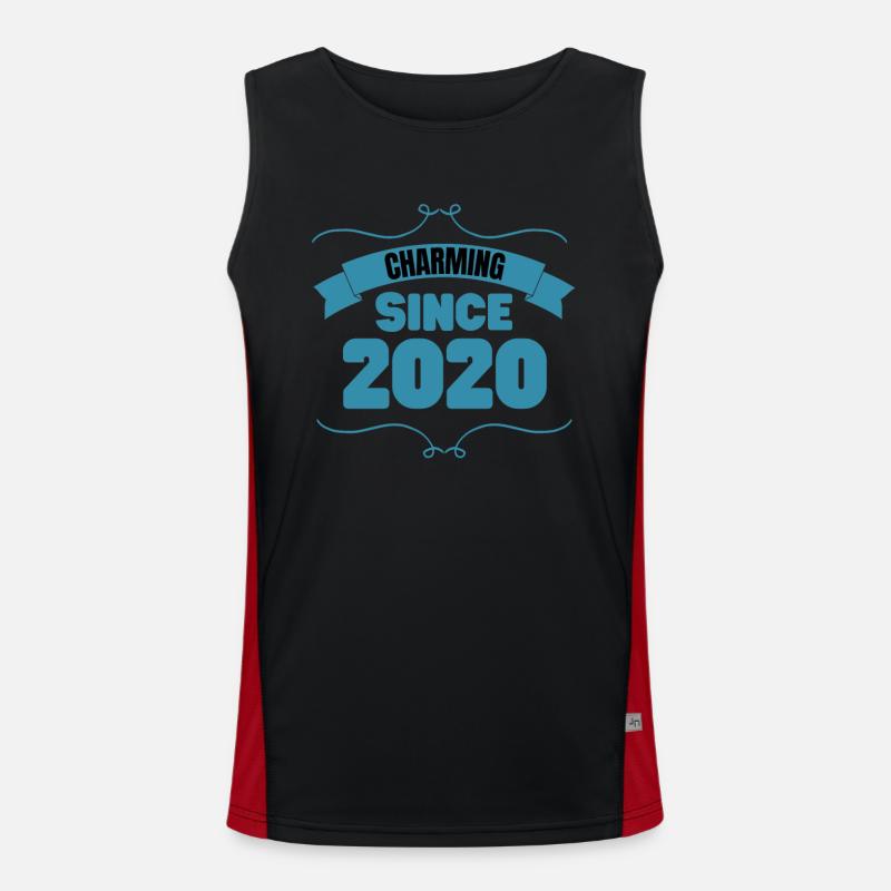 3. Geburtstags Party Geschenk Charmant seit 2020 Funktionelles Kontrast-Tank Top für Männer 