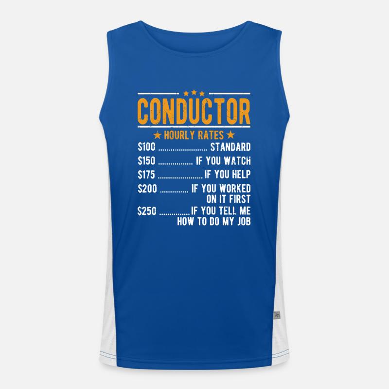 Dirigent Stundenlohn Funktionelles Kontrast-Tank Top für Männer 