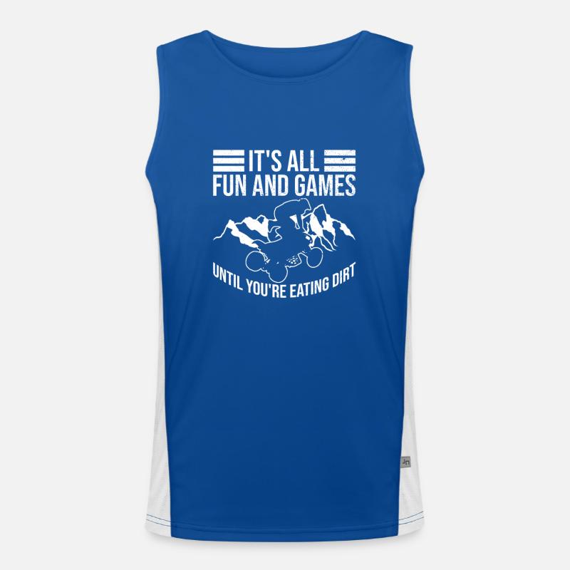 Quadfahrer Quad Funktionelles Kontrast-Tank Top für Männer 