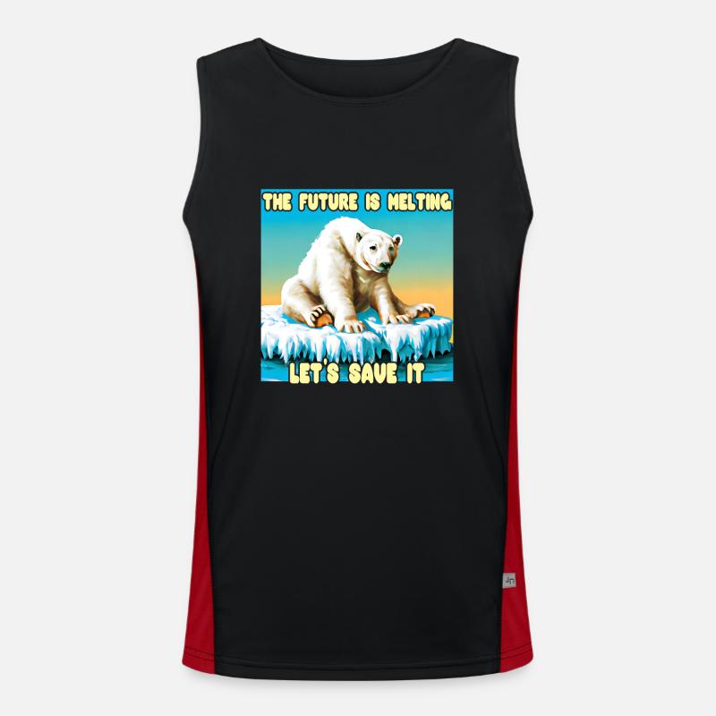 The Future is melting Men's Functional Contrast Tank Top 