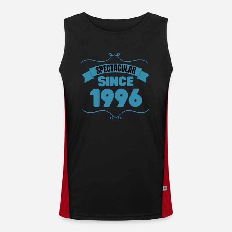 27th birthday gift Spectacular since 1996 Men's Functional Contrast Tank Top 