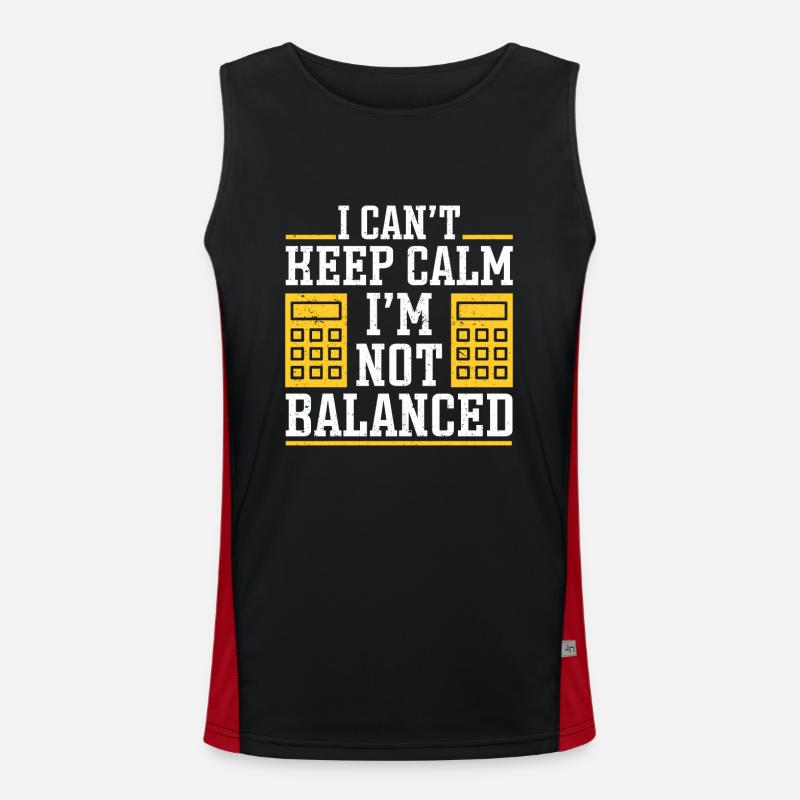Buchhalter Geschenk Buchhaltung Steuer Cpa Funktionelles Kontrast-Tank Top für Männer 