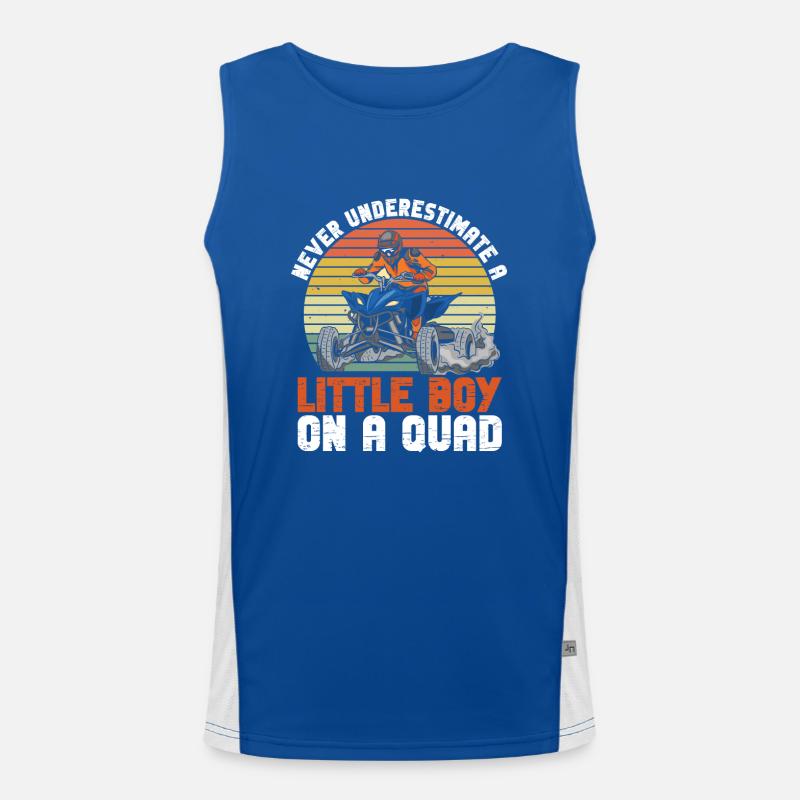 Quad Junge Quadfahrer Kind Men's Functional Contrast Tank Top 