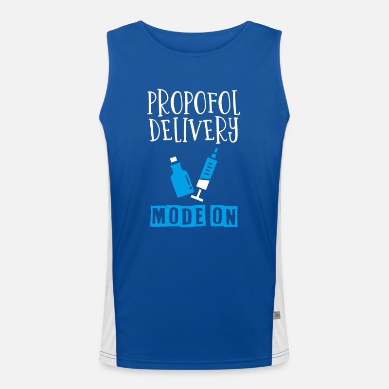 Anesthesiologist, Anesthesiology Men's Functional Contrast Tank Top 