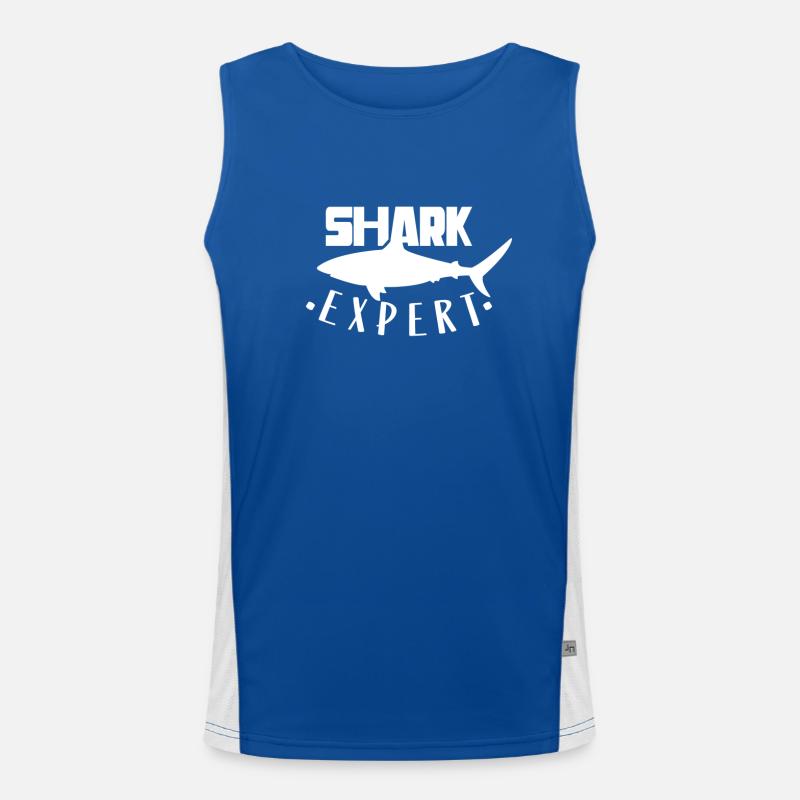 Requins experts Requins Dent de requin Requin plongeur Débardeur respirant contrasté Homme 