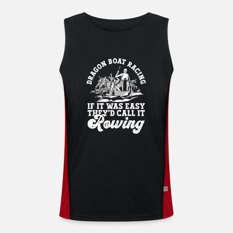 Drachenbootrennen Und Drachenboottrainer Funktionelles Kontrast-Tank Top für Männer 