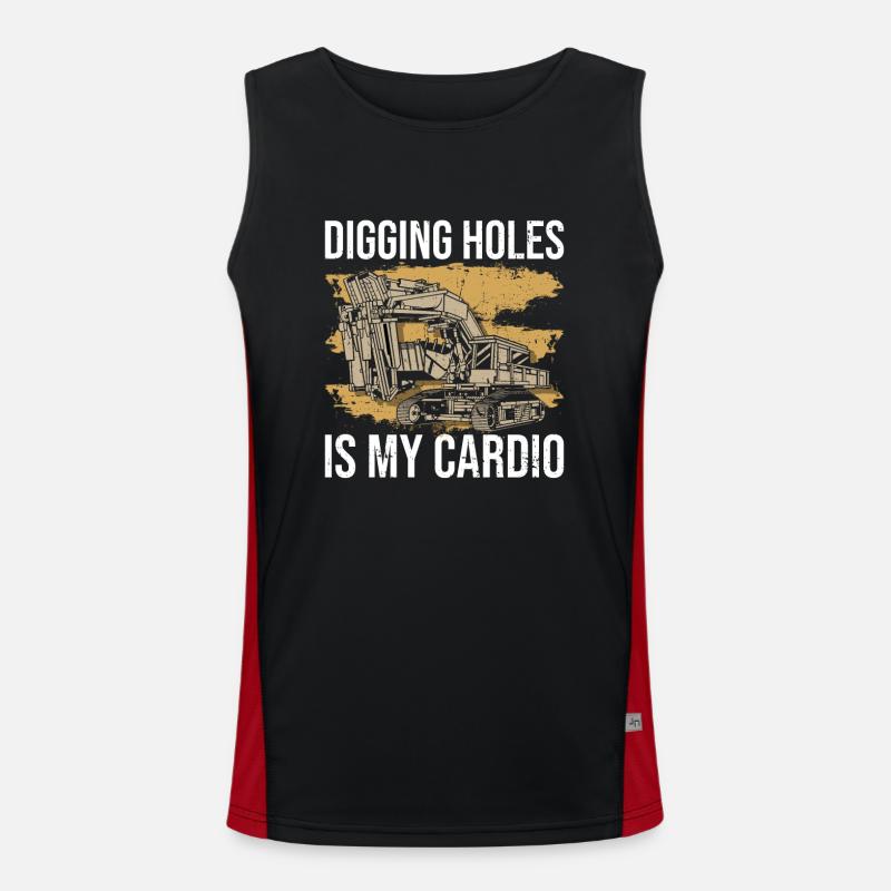 Baggerbagger Bagger Schwerer Equipmanet Operator Men's Functional Contrast Tank Top 