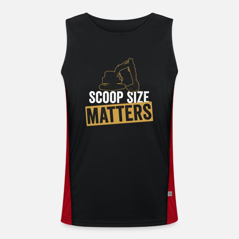 Baggerfahrer Bagger Sandbagger Men's Functional Contrast Tank Top 