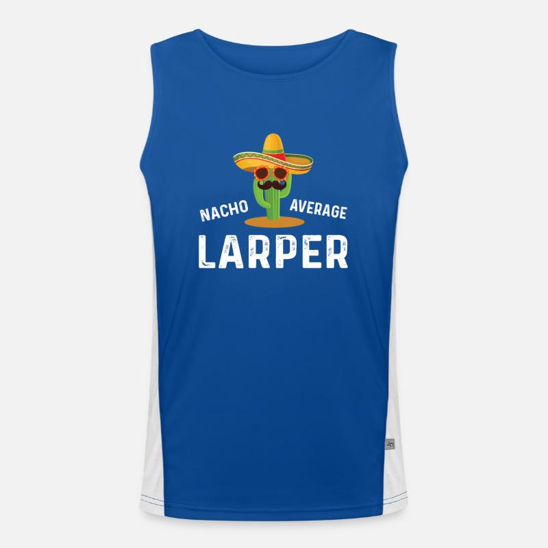 Nacho Average Larper Men's Functional Contrast Tank Top 