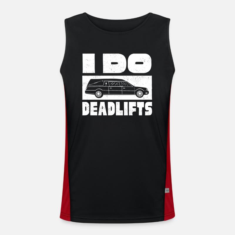 Leichenhalter, Undertaker, Bestattungsunternehmen Funktionelles Kontrast-Tank Top für Männer 