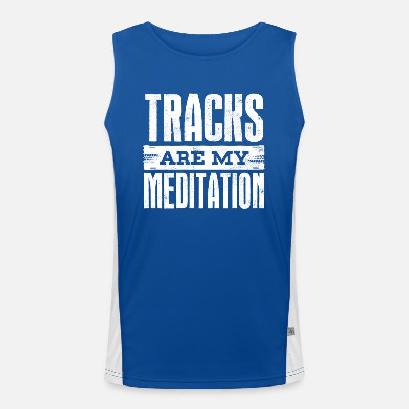 Motocross-Biker Funktionelles Kontrast-Tank Top für Männer 