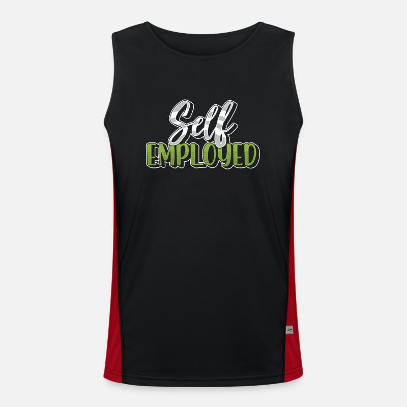 Self-employed freelancer Freelancer Men's Functional Contrast Tank Top 