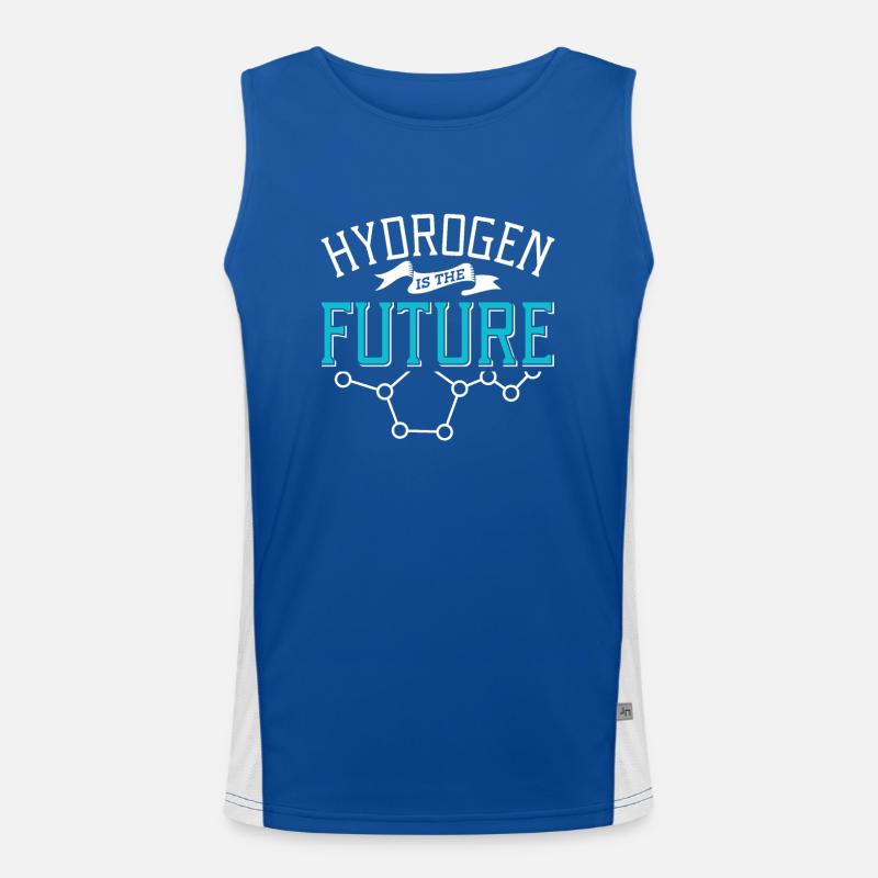 Hydrogen is the future Hydrogen Element Men's Functional Contrast Tank Top 