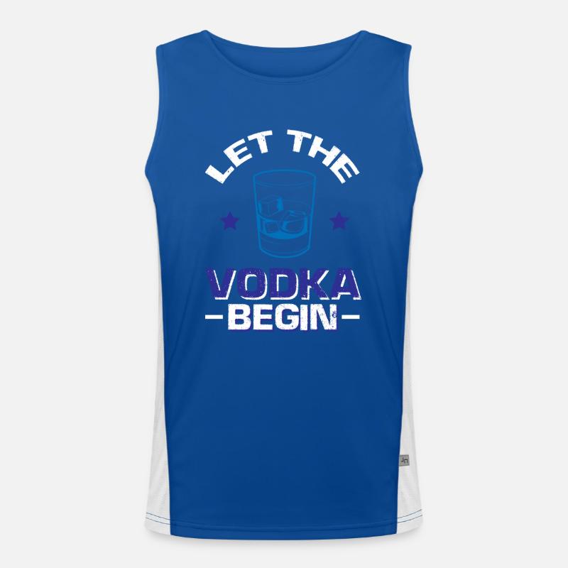 Let The Vodka Begin Men's Functional Contrast Tank Top 