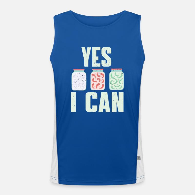 Funny boiling down pun Men's Functional Contrast Tank Top 