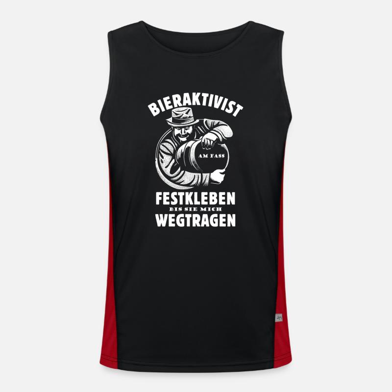 Bieraktivist - Bier - Bierfass - wegtragen Funktionelles Kontrast-Tank Top für Männer 