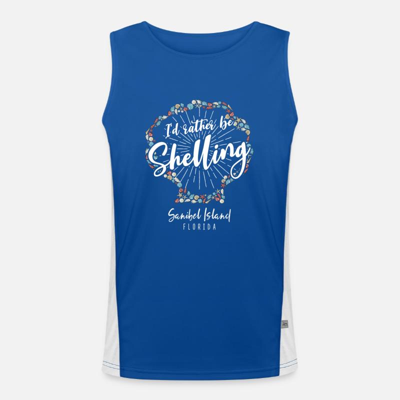 Collecting shells on the beach Shell collectors Men's Functional Contrast Tank Top 