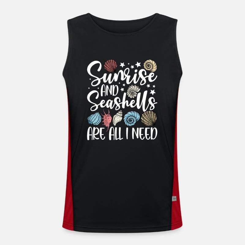 Collecting shells Men's Functional Contrast Tank Top 