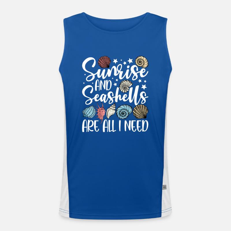 Collecting shells Men's Functional Contrast Tank Top 