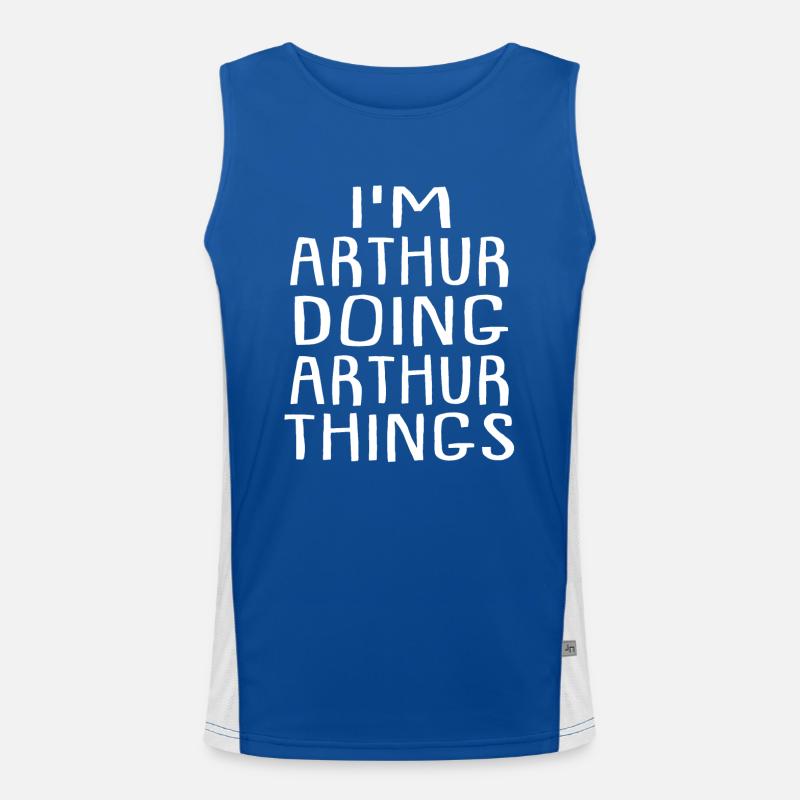 I'm Arthur Doing Arthur Things Arthur Name Men's Functional Contrast Tank Top 