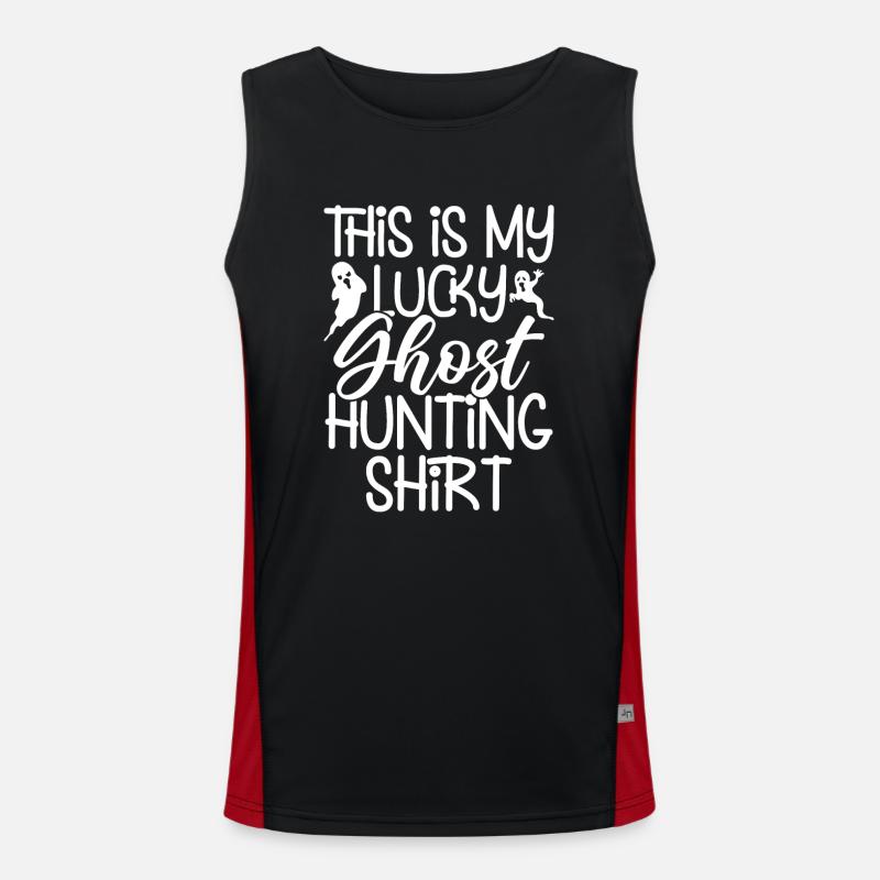 Ghost hunters, ghosts, ghosts, ghost hunting Men's Functional Contrast Tank Top 