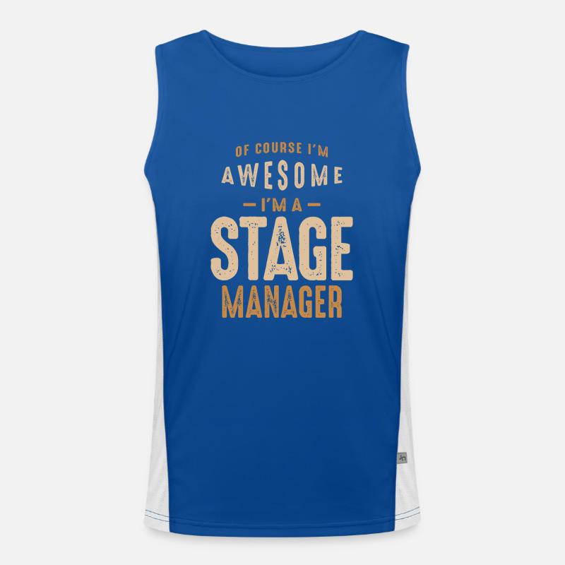 Stage Manager Men's Functional Contrast Tank Top 