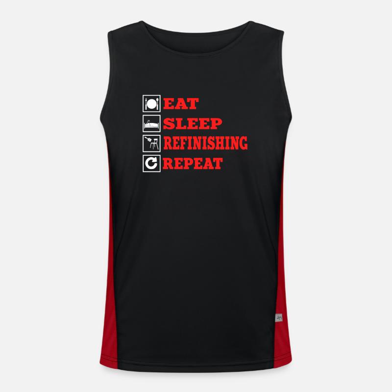 Nacharbeiten Funktionelles Kontrast-Tank Top für Männer 