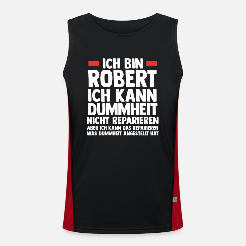 Robert Funktionelles Kontrast-Tank Top für Männer 