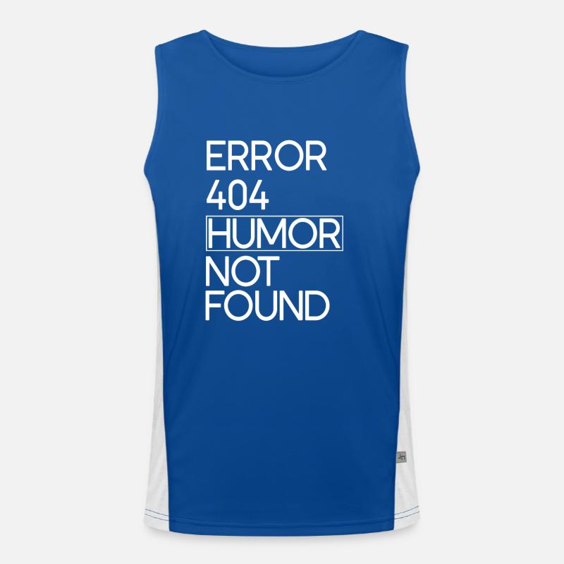 Erreur de code 404 Humour Débardeur respirant contrasté Homme 