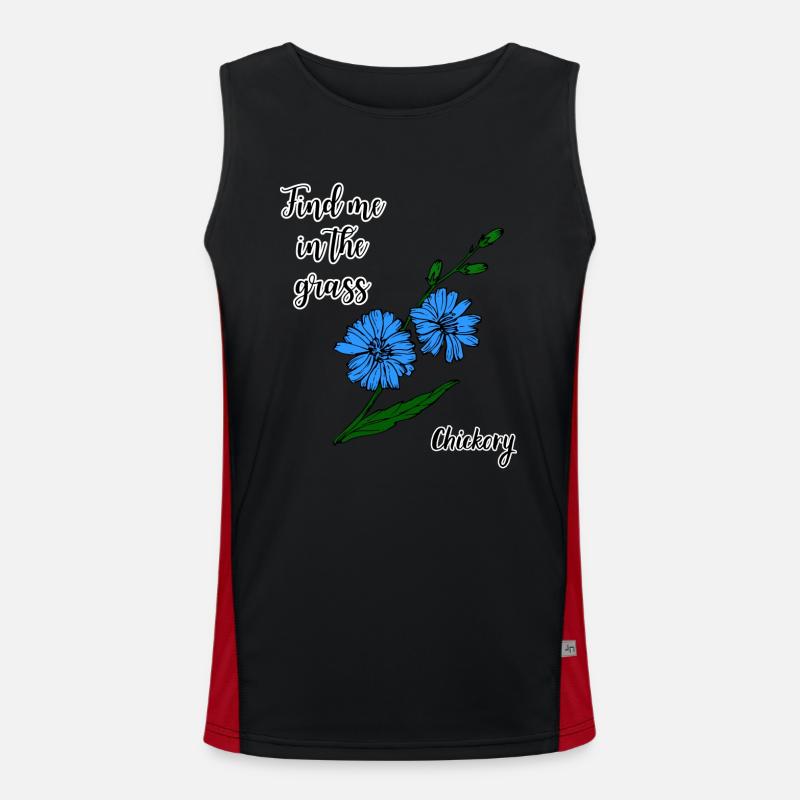 Finden Sie mich in... Chicorée-Reisender Funktionelles Kontrast-Tank Top für Männer 