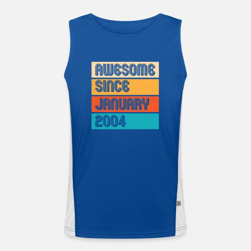 Awesome Since January 2004 Men's Functional Contrast Tank Top 