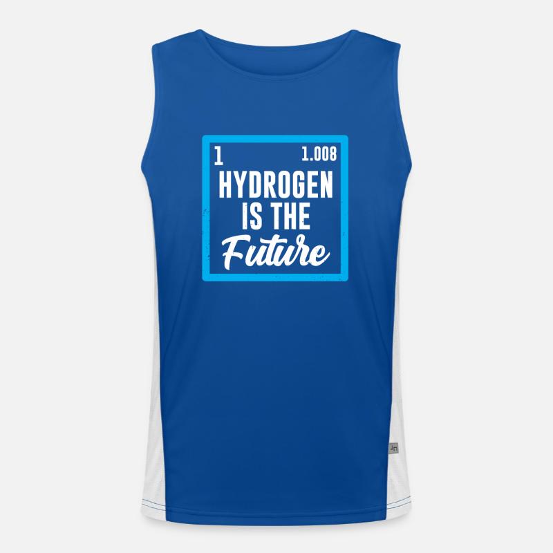Hydrogen is the future Hydrogen Element Men's Functional Contrast Tank Top 