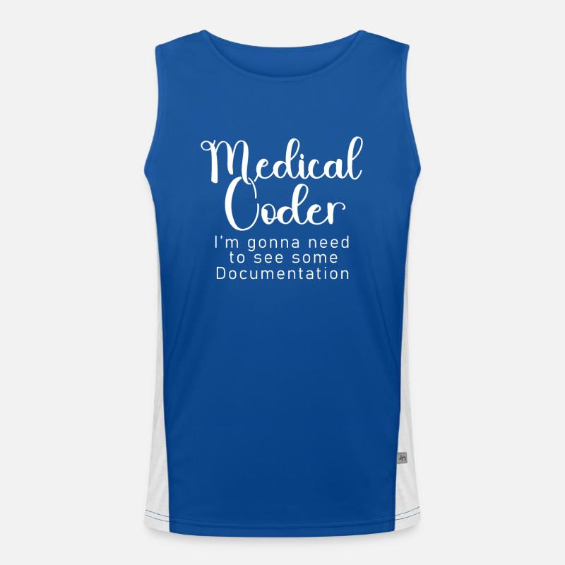Medizinischer Kodierer Medizinischer Programmierer Funktionelles Kontrast-Tank Top für Männer 