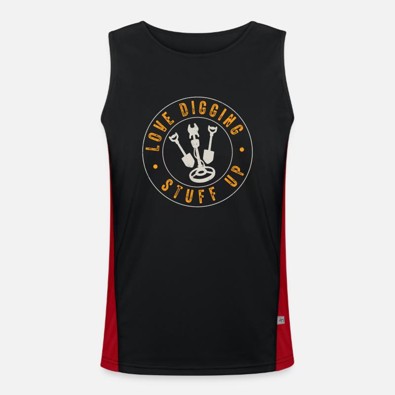 Medical Encoder Medical Programmer - Men's Functional Contrast Tank Top  - black/red