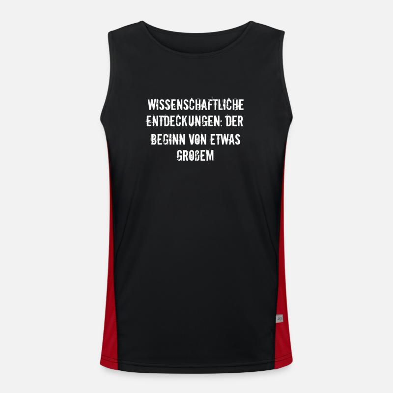 Wissenschaft - Wissenschaftliche Entdeckungen: Funktionelles Kontrast-Tank Top für Männer 