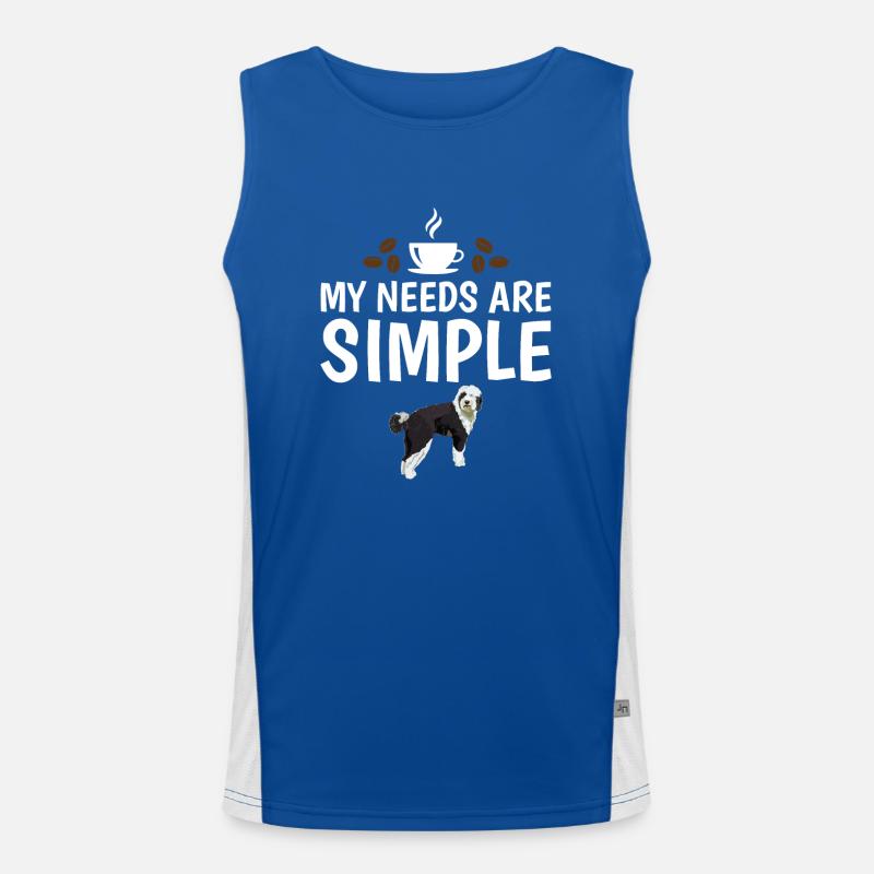 Sheepadoodle Doodle Dog Débardeur respirant contrasté Homme 
