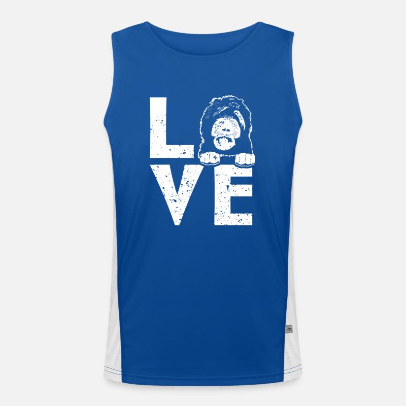 Sheepadoodle Doodle Dog Débardeur respirant contrasté Homme 