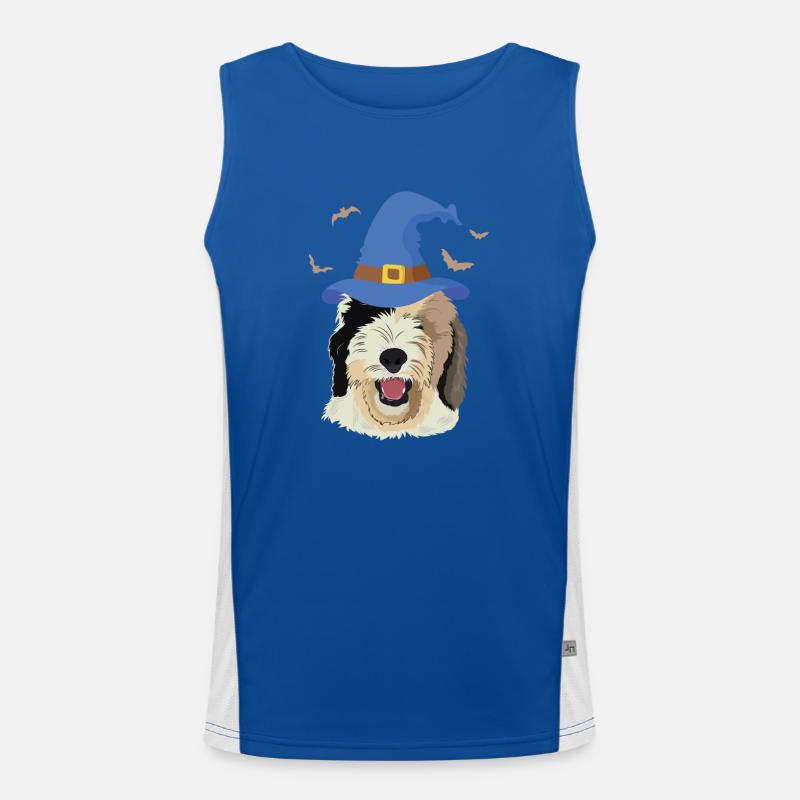 Sheepadoodle Doodle Dog Débardeur respirant contrasté Homme 