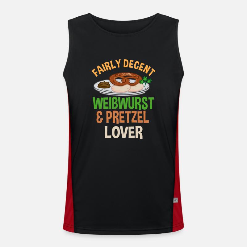 Ziemlich Anständiger Weißwurst- Und Funktionelles Kontrast-Tank Top für Männer 